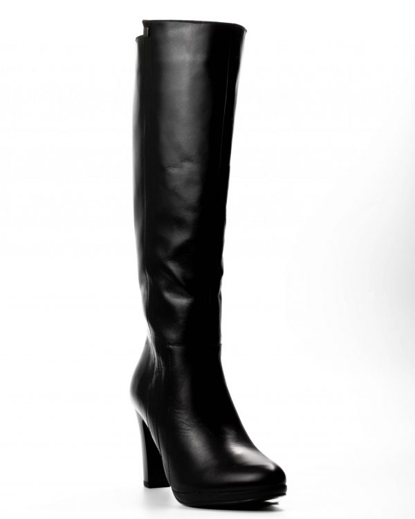 Leather Boot High Heel