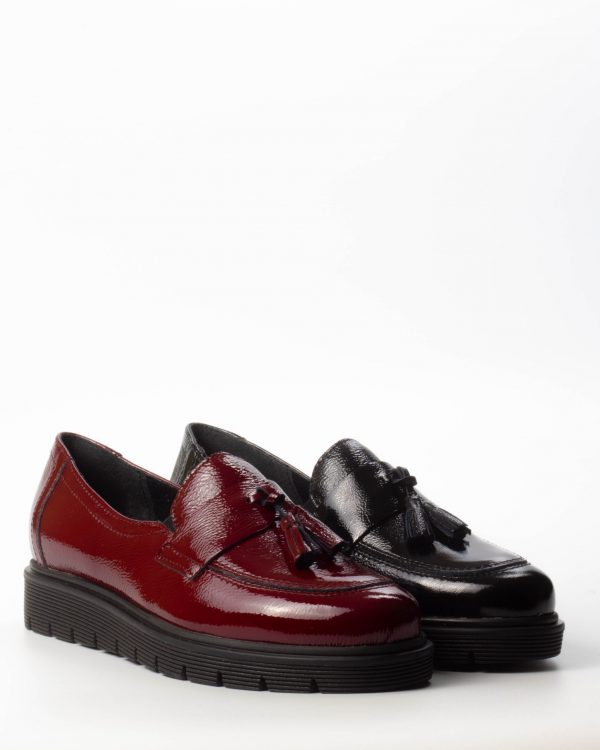 Moccasin Leather Patent Leather