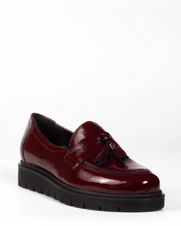 Moccasin Leather Patent Leather