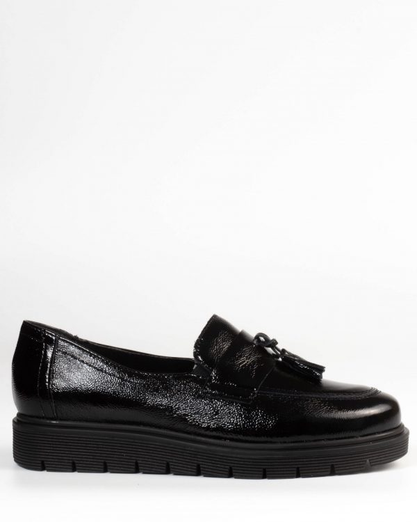 Moccasin Leather Patent Leather