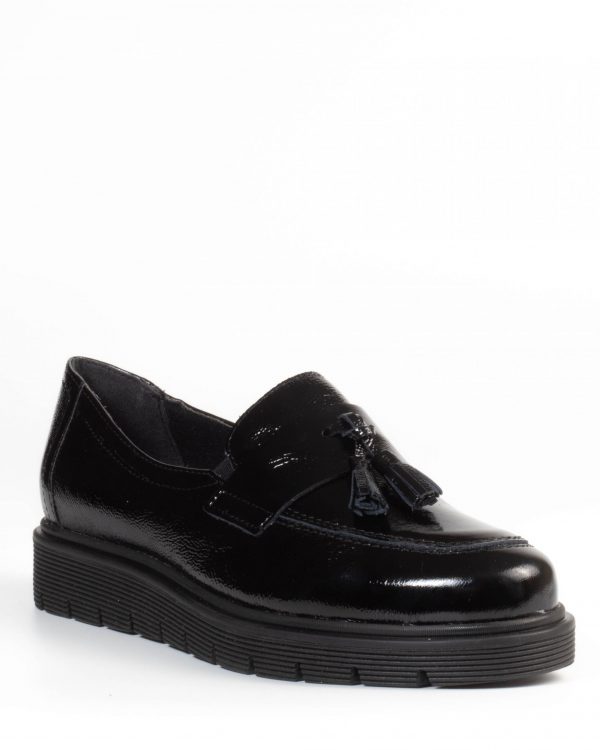 Moccasin Leather Patent Leather