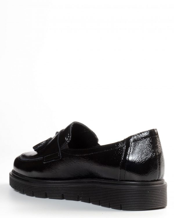 Moccasin Leather Patent Leather